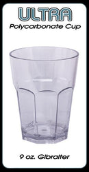 Ultra Polycarbonate Gibralter Style Glass - 9 ounce