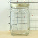 Craft Bartending Jar with Gold Lid - Victorian Square Style - 6 oz / 190ml