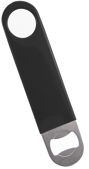 Speed Bottle Opener / Bar Key - Neon Orange Vinyl Rubber Grip — Bar Products