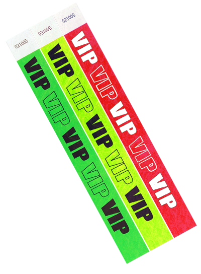 VIP Numbered Wristbands