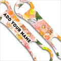 ADD YOUR NAME V-Rod® Bottle Opener - Watercolor Flowers Yellow