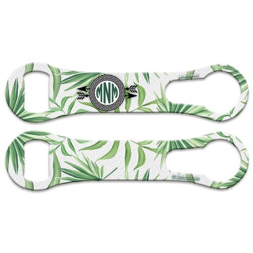 Green Palms - Monogram V-Rod® Bottle Opener