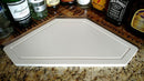Counter Caddies™ - Stained Finish - CORNER Shelf w/ K-CUP Holes