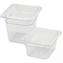 1/6 Size Clear Polycarbonate Food Pan (Various Sizes)