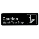 "Watch Your Step" Sign - 9" x 3"