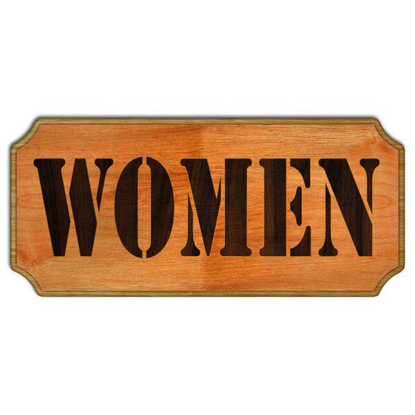 Women - Wood Plaque Kolorcoat™ Sign – Bar Supplies