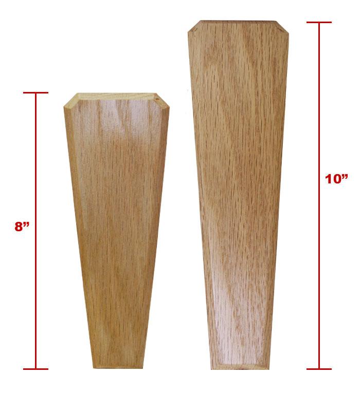 Oak Wood Beer Tap Handles - Flared Shape - Brew House - Red / Green - COMPARE