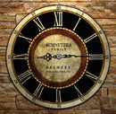 CUSTOMIZE - Rustic Wooden Clock - Brewery - Multiple Sizes