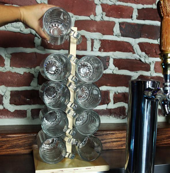 Wood Mug Rack – Bar Supplies