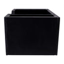 Wooden Bar Napkin & Straw Caddy - BLACK