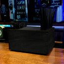 Wooden Bar Napkin & Straw Caddy - BLACK