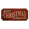 Merry Christmas Red Vintage Wooden Christmas Sign