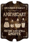 Custom Wood Sign - Tavern Shaped - Apothecary