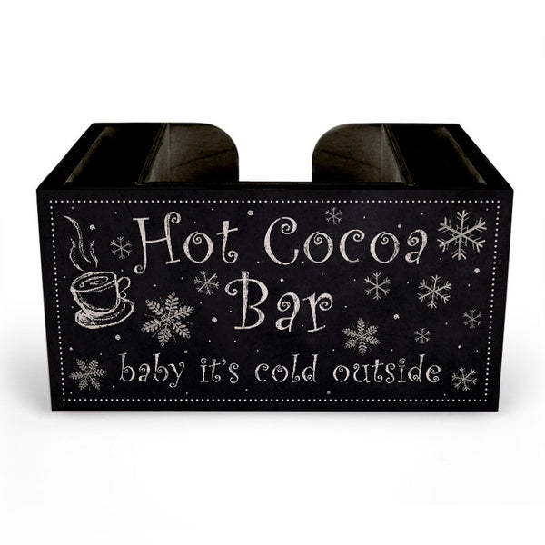 Hot Cocoa Bar Wood Kitchen Caddy / Organizer