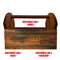 Vintage Box Wooden Condiment Caddy w/ Handle - Customizable