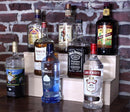 Wooden Liquor Bottle Shelves - Handcrafted in the USA - 2 Tier - Size Variants