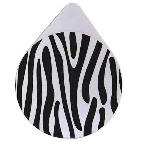 Glass Rimmer Lid - Zebra Pattern