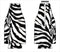 Zipper Style Bottle Coozie -Zebra Layout
